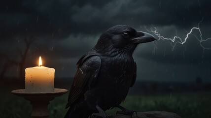 Poster - Raven In The Storm