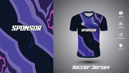 Wall Mural - Soccer jersey design for sublimation or sports t-shirt design for cricket
