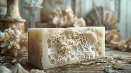 White Coral Sculpture: Closeup of Delicate Ocean Life