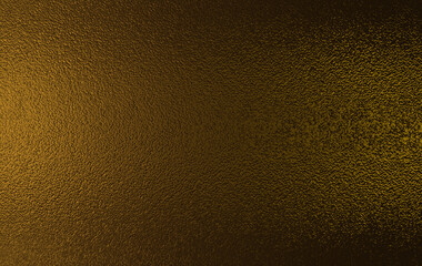 Wall Mural - Dark gold foil glass texture background. Abstract gradient bright light reflection and shiny rough texture surface. Glass effect background 