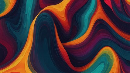 Wall Mural - Abstract Colorful Swirls