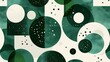 © Ekkarat_Studio - Abstract green shapes and circles on a soft background.