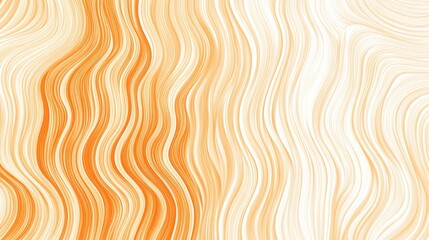 Poster - A smooth, wavy pattern in warm orange and cream tones, creating a soothing visual effect.