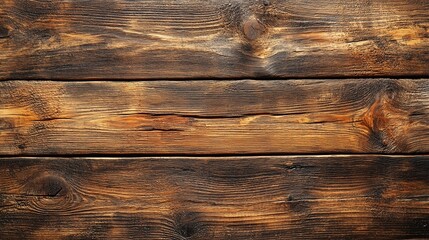 Wall Mural - A wooden surface with a burnt and charred appearance. The wood appears to be old and weathered, with a dark brown color. The burnt marks on the wood give it a sense of history and character.