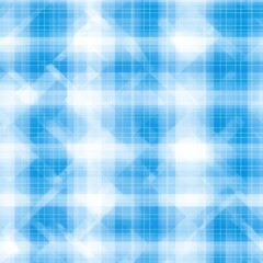 Poster - Abstract blue & white grid