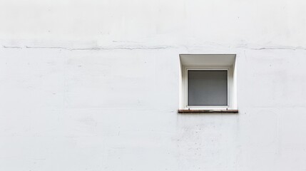 Poster - Simple Minimalist Window on a White Wall