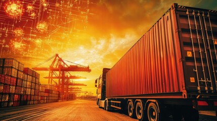 Poster - Efficient logistics management with real-time data visualization and performance metrics