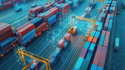 Poster - Efficient logistics management with real-time data visualization and performance metrics