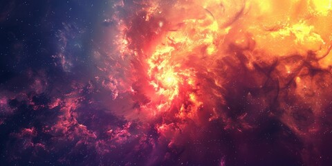 Wall Mural - space dust. colourful abstract galaxy background with nebula and galactic elements