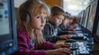 © Thavesak - Bright Slovak Children Engaged in Computer Activities at School