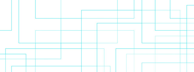 Poster - Modern Abstract white background design with blue transparent material and squares shapes. Geometric seamless lines business texture. Geomatics retro pattern of triangle shapes.