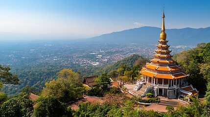 Buddhist temple on the mountain