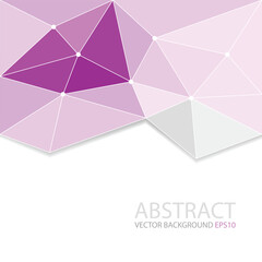 Poster - Polygonal graphic geometric triangle overlap vector layer background for text and message design
