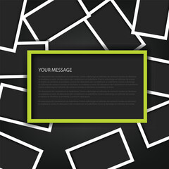 Poster - graphic geometric triangle overlap vector layer background for text and message design