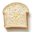 © Vlad - White Bread Sandwich. Top View of Plain White Bread Slice