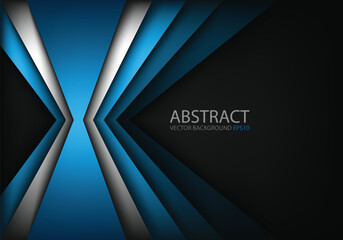Poster - graphic geometric triangle overlap vector layer background for text and message design
