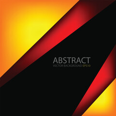 Poster - graphic geometric triangle overlap vector layer background for text and message design