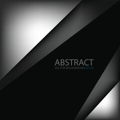 Poster - graphic geometric triangle overlap vector layer background for text and message design