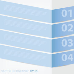 Poster - Infographic graphic geometric triangle overlap vector layer background for text and message design