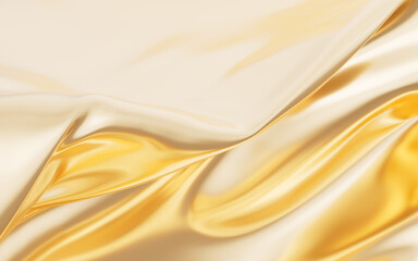 Poster - Flowing multilayer cloth background, 3d rendering.