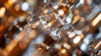 Poster - Abstract Metal Components with Soft Focus Effect