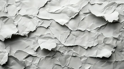 A Close-Up of a Crumpled Piece of White Paper