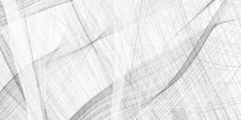Aufkleber - Wave Lines an Abstract Stripe Background, Vector. strokes on shiny hair. abstract background with hand lines and grey art natural pattern wooden .Minimal monochrome stripe texture background.	