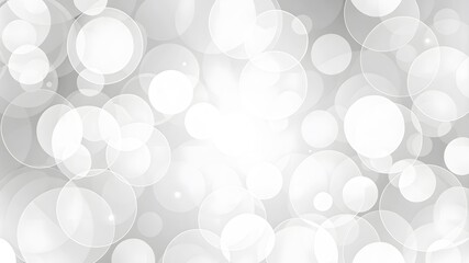 Poster - White and grey abstract modern transparency circle presentation background. circles template. gradient vanishing circles.