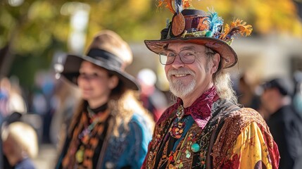 A community event featuring a costume contest for adults, where participants showcase their creativity and compete for prizes