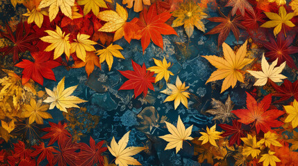 Celebrate Respect for the Aged Day! Beautiful autumn leaves and Japanese patterns remind us to show gratitude to our elders.