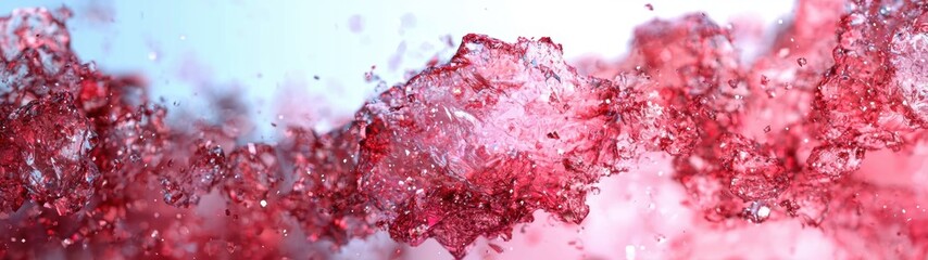 Wall Mural - Sparkling red crystal abstract background