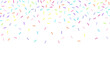 © natrot - Colorful sprinkles banner background, colorful falling decorative sprinkles background