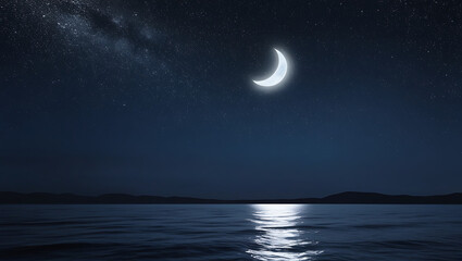 moon over water