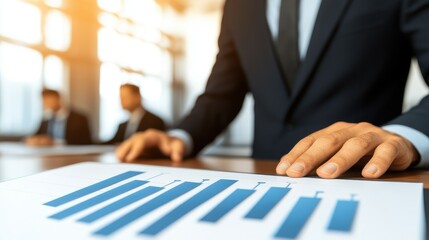 Poster - Confident Businessman Delivering a Presentation