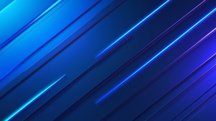Poster - dynamic blue and purple diagonal lines create a modern abstract background for creative designs and 