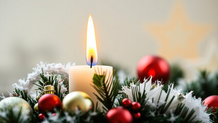 Canvas Print - Christmas Candle