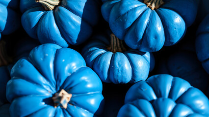 Sticker - Blue Pumpkins