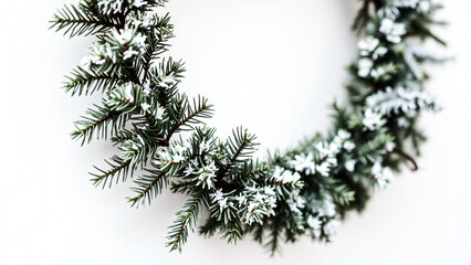 Poster - Frosty Pine Wreath