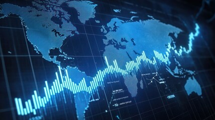 A graph showing the growth of worldwide business over the years, with key milestones highlighted.