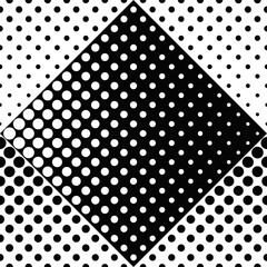 Poster - Seamless abstract dot pattern background - monochrome vector graphic design from circles