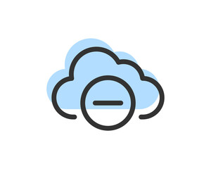 Poster - Cloud Storage And Data Transfer Vector Icon. Computing Service And Network Related Line Icons. Database And Server, Cyber Security, Digital Transformation.