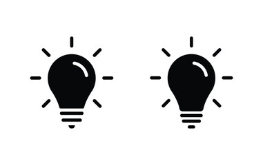 Poster - Light Bulb icon, Light Bulb sign vector