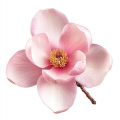 Magnolia flower isolated on white background