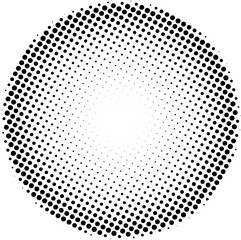 Aufkleber - halftone circular dotted fram. vector illustration
