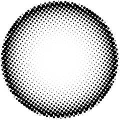 Aufkleber - halftone circular dotted fram. vector illustration