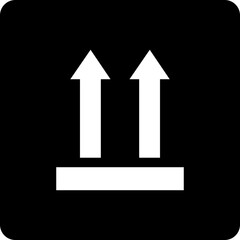 Poster - Arrow icon in trendy flat style for web design or interface direction symbol isolated on transparent background. On way sipping tracking route. Road navigation guide destination vector illustration.
