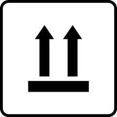 Poster - Arrow icon in trendy flat style for web design or interface direction symbol isolated on transparent background. On way sipping tracking route. Road navigation guide destination vector illustration.