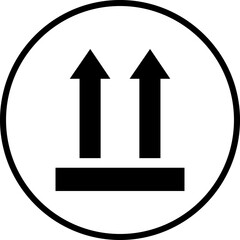 Poster - Arrow icon in trendy flat style for web design or interface direction symbol isolated on transparent background. On way sipping tracking route. Road navigation guide destination vector illustration.