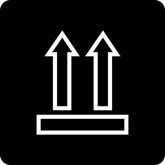Poster - Arrow icon in trendy linear style for web design or interface direction symbol isolated on transparent background. On way sipping tracking route. Road navigation guide destination vector illustration.