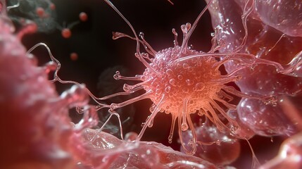 Wall Mural - microscopic view of a cell: exploring the wonders of biology